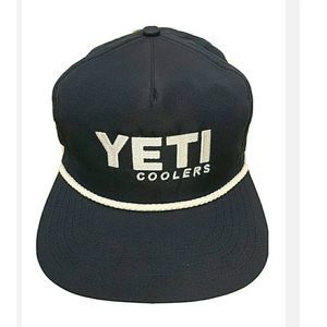 YETI Coolers Snapback Trucker Hat w/ Braid Rope Accent, NEW